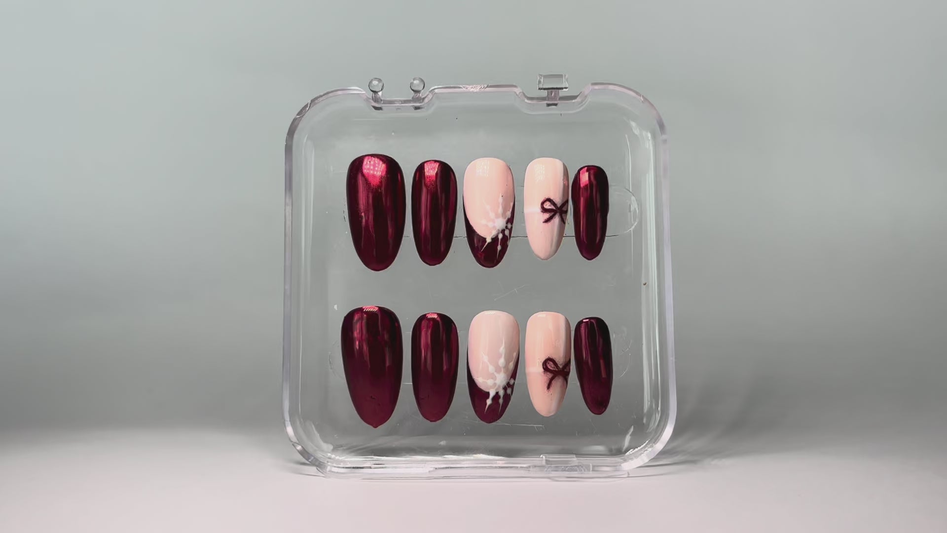 Red Velvet Bow - Press On