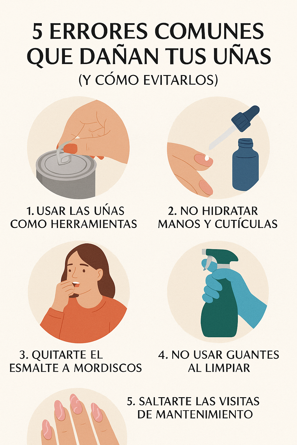 5 Errores Comunes Que Dañan Tus Uñas (Y Cómo Evitarlos)